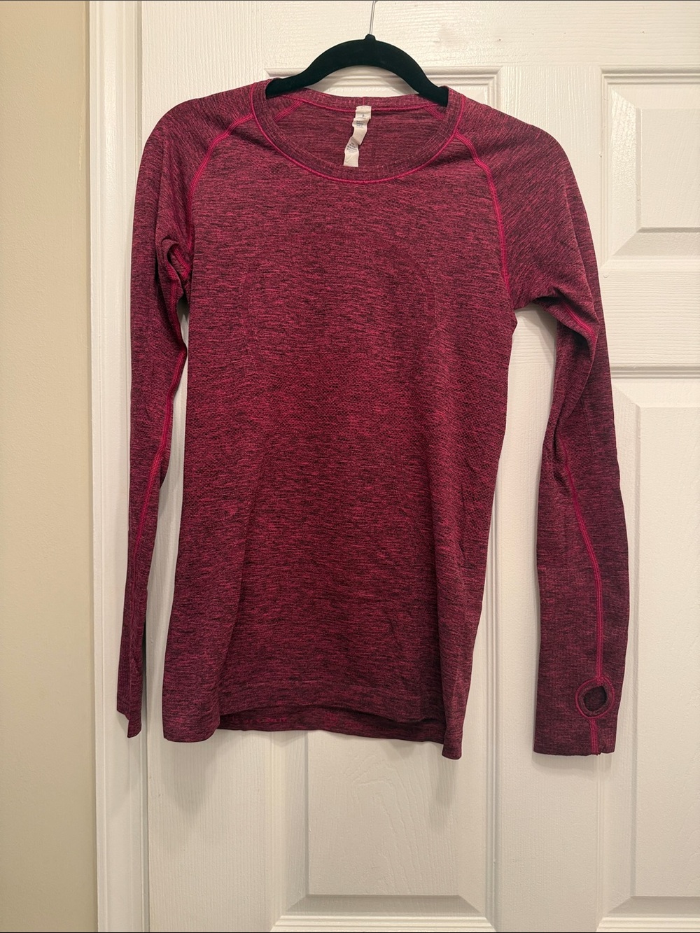 lululemon athletica Heathered Raspberry Long-Sleeve Crew Top